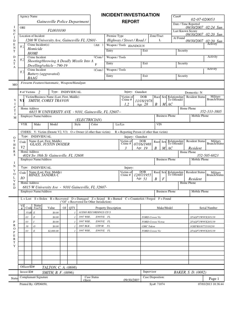 Incident Report | PDF