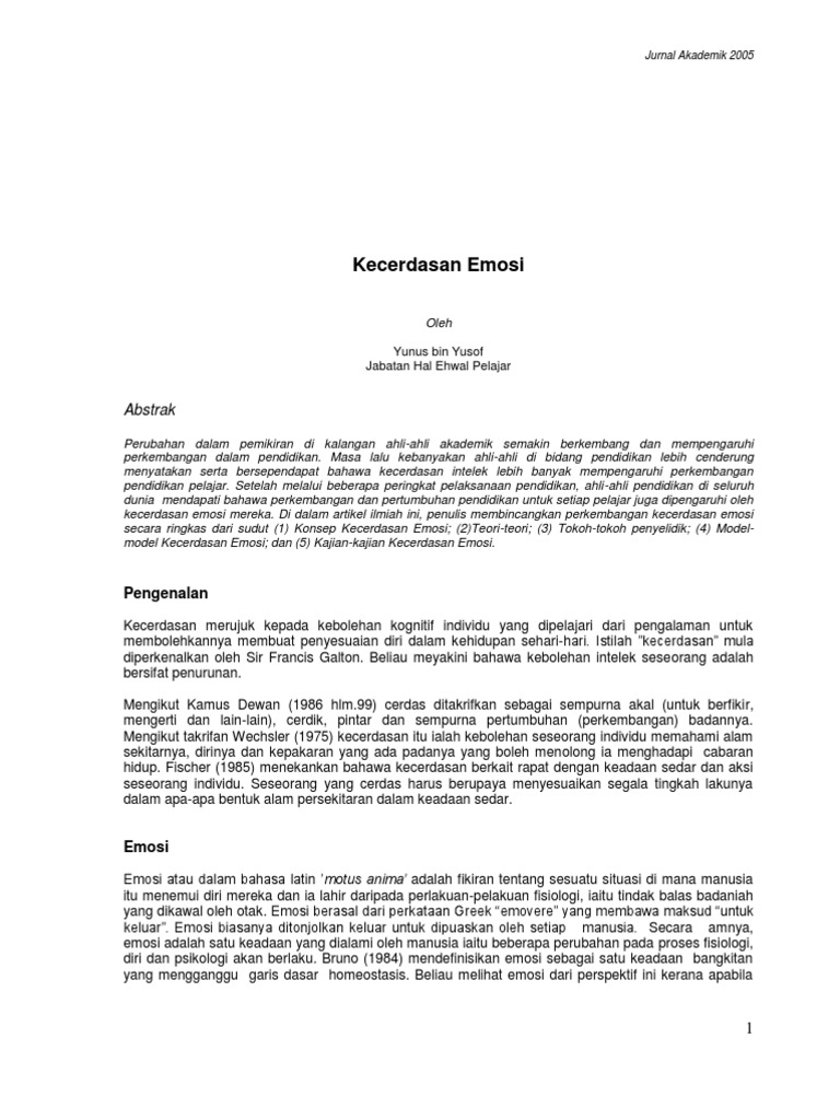 Kecerdasan Emosi | PDF