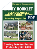 Glencolmcille Agricultural Show Entry Booklet 2013