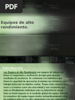 Equipo Rendimiento