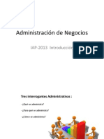 Administración de Negocios clase I