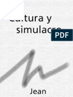 Baudrillard Jean - Cultura y simulacro - versión 1.0 www.letrae.com.ar