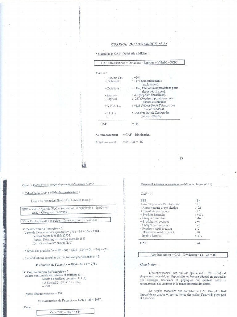 39 Exercices Corrigés D Analyse Financière Pdf