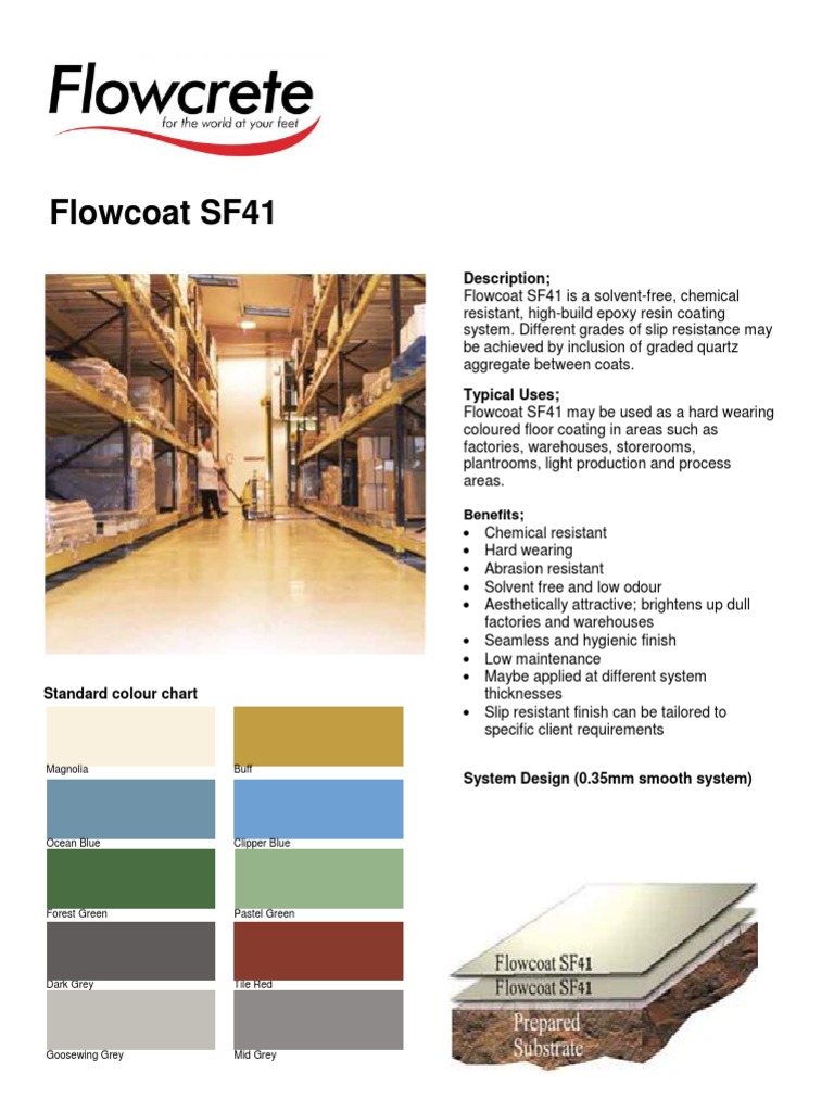 Flowcoat SF41 | Concrete | Building Engineering