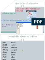 Comparative and Superlative Forms