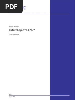 Manual Ticket Printer - FutureLogic GEN2 (PSA-66-ST2R) 2.0