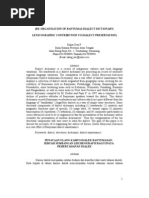 Download Re-Organisation of Banyumas Dialect Dictionary by Kahar Dp SN151624284 doc pdf