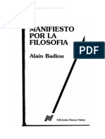 Alain Badiou - Manifiesto por la Filosofía