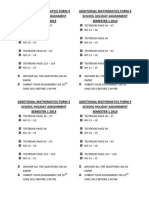 Additional Mathematics Form 4