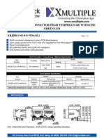 Wo Port Rj45 Connector High Temperature With One Green Led XRJDB-S-02-8-8-W94-SL1