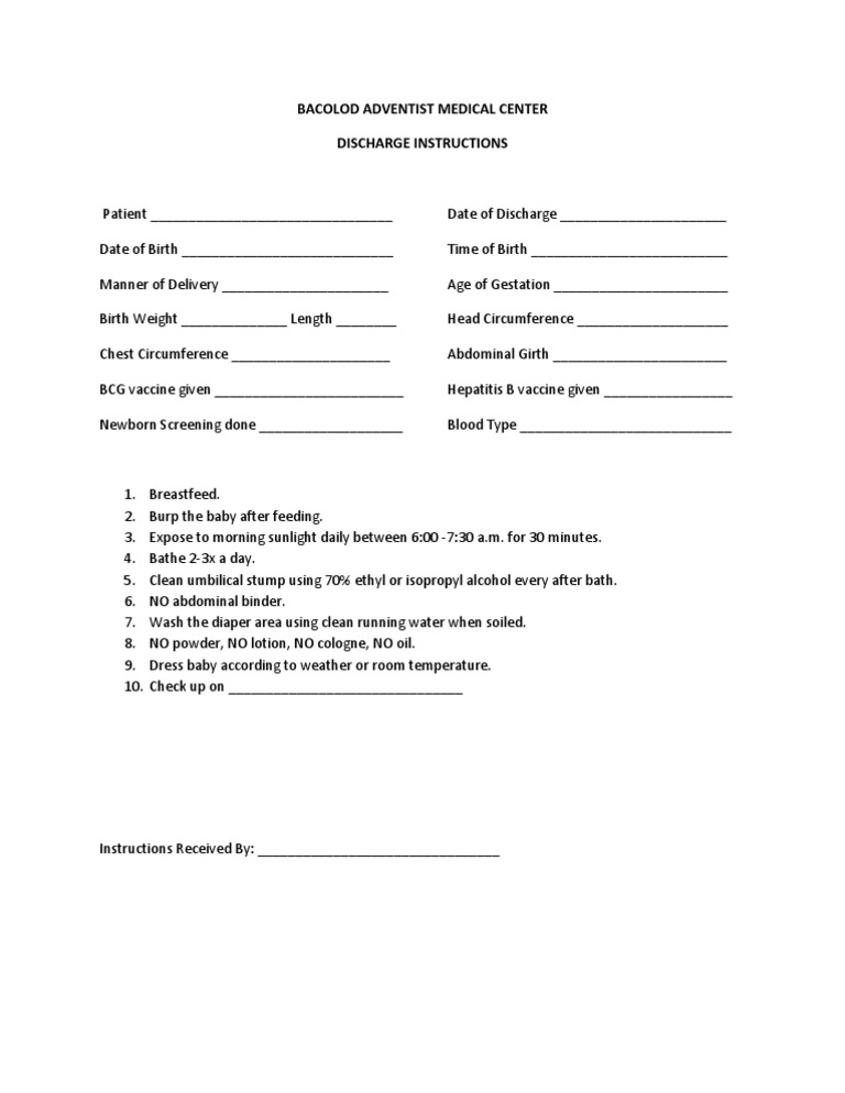 discharge instructions.docx