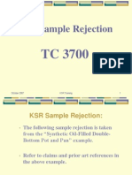 KSR Sample Rejection