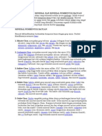 Pengertian Mineral Dan Mineral Pembentuk Batuan