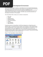 The Integrated Development Environment in Visual Basic