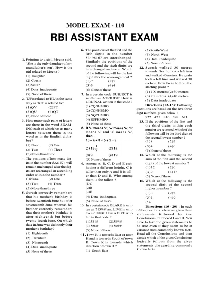 RBI.model .Question.paper | Multiplexing | Random Access ...
