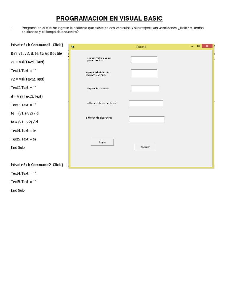 Programas de Cálculo en Visual Basic | PDF | Átomos | Química
