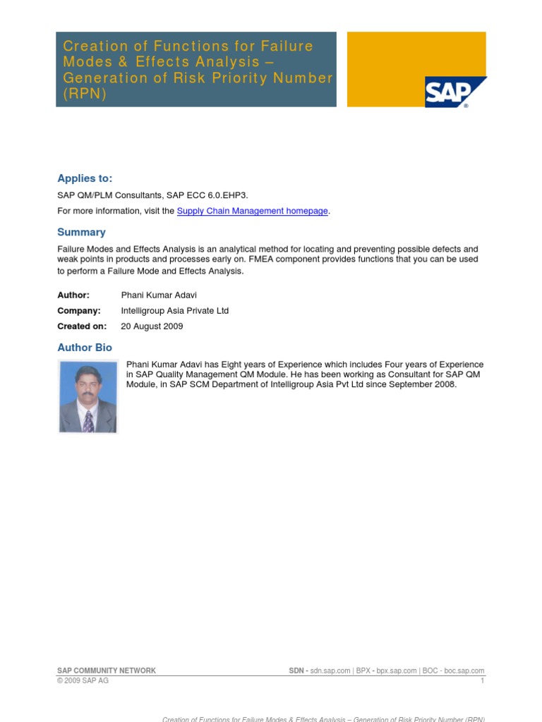 Creation of Functions For Failure Modes & Effects Analysis - Generation ...