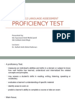 LA Proficiency Assessment