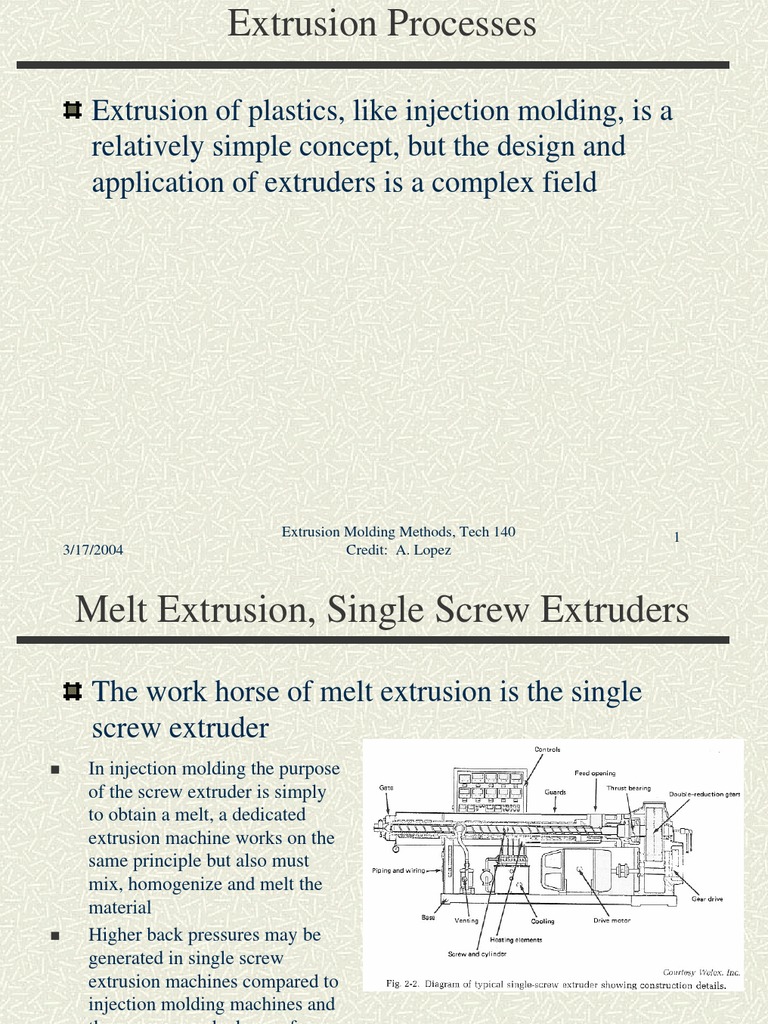 Screw design single extruder Extruder Screw