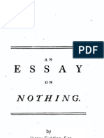 Fielding Henry Essay On Nothing