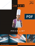 GODREJ CARTINI - PRICELIST