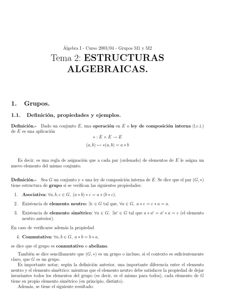 Problemas Resueltos De Estructuras Algebraicas Grupos Anillos Y Cuerpos Pdf