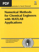 Numerical Methods for Chemical Engineers With MATLAB Applications