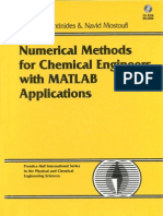 Numerical Methods For Chemical Engineers With MATLAB Applications