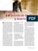 La Calidad y El Proceso de Diseño y Desarrollo