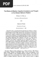 Affective Cognitive Consistency