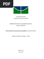 Download Desenvolvimento Psicossocial Da Personalidade - A Teoria de Erik Erikson by bksbm SN151705518 doc pdf