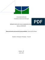 Desenvolvimento Psicossocial Da Personalidade - A Teoria de Erik Erikson