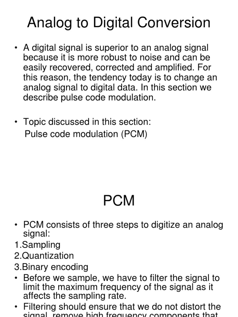 Understanding Analog to Digital Modulation | PDF | Modulation | Digital ...