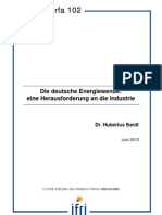 Die Deutsche Energiewende: Eine Herausforderung An Die Industrie