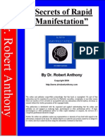 Dr Robert Anthony Secrets of Rapid Manifestation