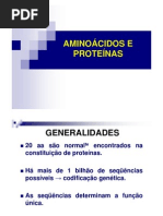 Aminoácidos e proteínas
