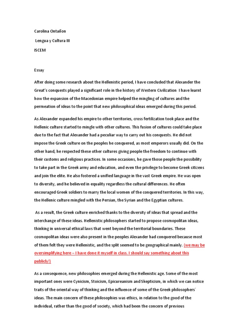 Hellenistic society picture