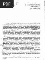 O Desenvolvimento das Ciências da Educação de Gui Avanzini