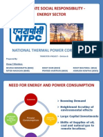 Corporate Social Responsibility - Energy Sector: National Thermal Power Corporation