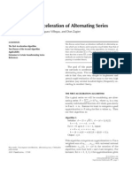 Convergence Acceleration of Alternating Series