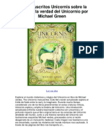 Los Manuscritos Unicornis Sobre La Historia y La Verdad Del Unicornio Por Michael Green - Averigüe Por Qué Me Encanta! PDF