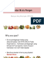 Standar Mutu Pangan