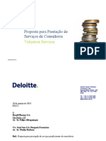 Deloitte - Proposta para Prestação de Serviços de Consultoria
