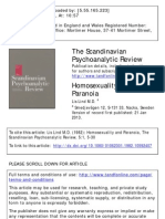 Homosexuality and Paranoia Compared in Psychoanalytic Treatment