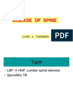 Disease of Spine: Luhu A. Tapiheru