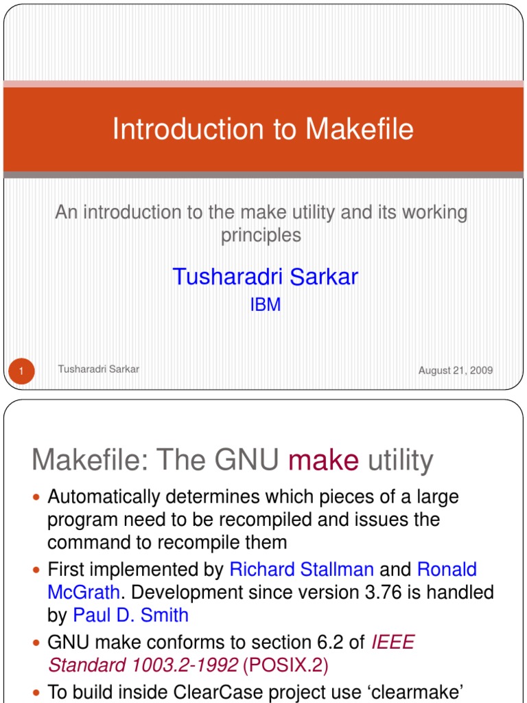 Introduction To Makefile  PDF  Computer Programming  Software 