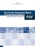 Curriculum Nacional Base - Formacion Docente Bilingue Intercultural
