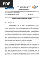 AACC_Relatório Filme REI ARTHUR