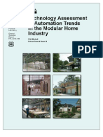 Technology Assessment of Automation Trends in The Modular Home Industry