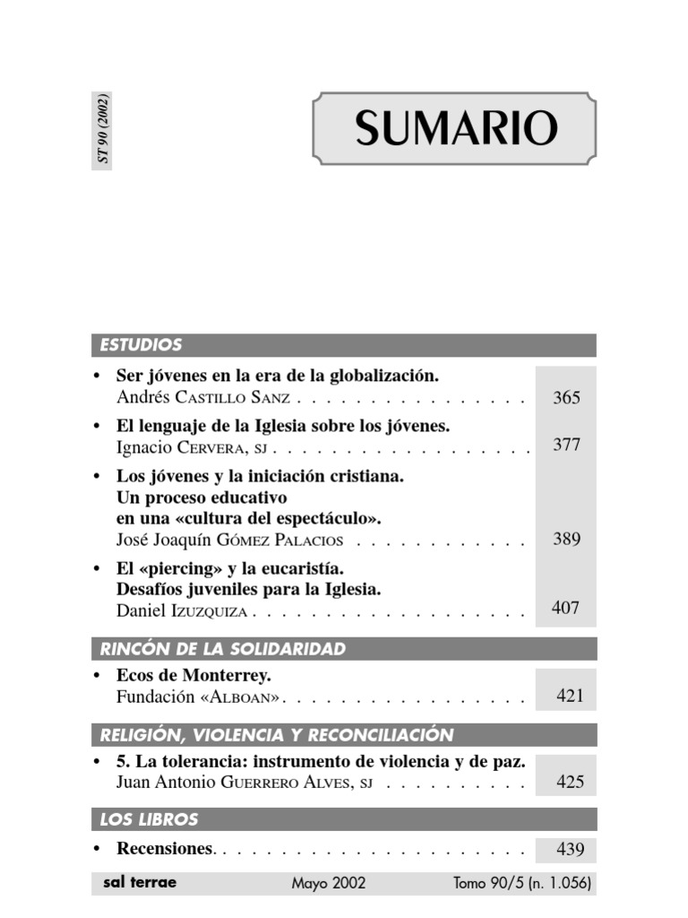 Desafíos de los jóvenes en la Iglesia | PDF | Juventud | Sociedad